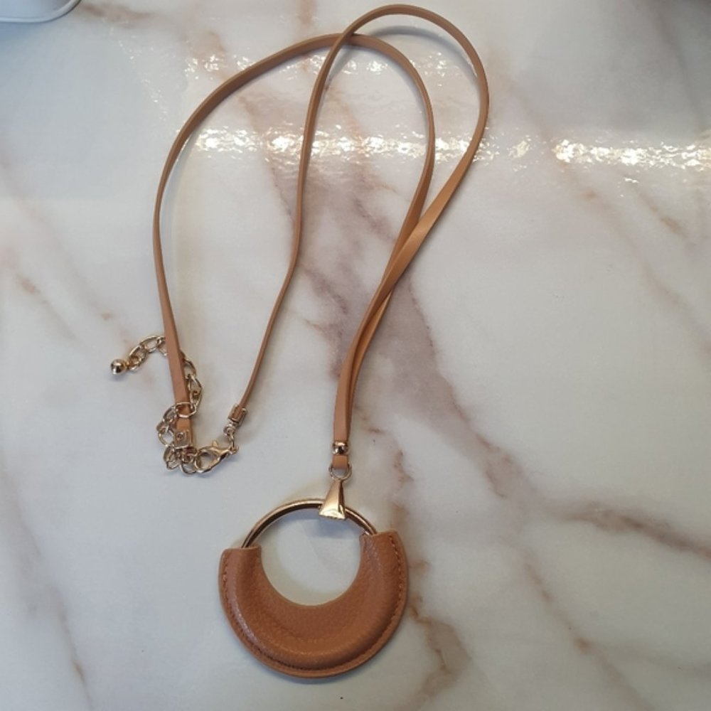 Long fish pendant Necklace gold jewellery Statement neckpiece vintage